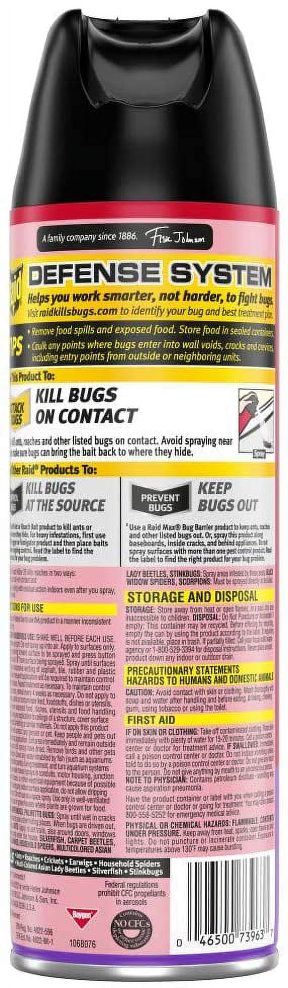 Raid Ant & Roach Killer Lavender, 17.5 Ounce (Pack of 6)