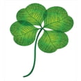 thumbnail image 3 of Ambesonne Clover Duvet Cover Set, Detailed 4 Leaf Shamrock, 2-Calking, Fern Green Yellow Green, 3 of 7