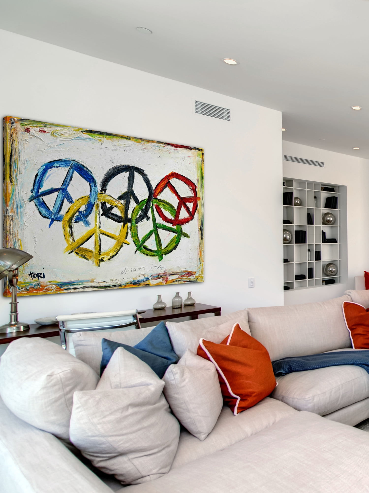 Marmont Hill "Dream Big" by Tori Campisi Painting Print on Canvas
