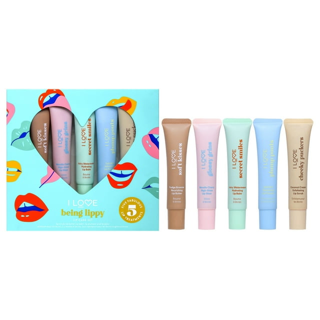 Ensemble de Soins des Lèvres Being Lippy par I Love Cosmetics pour Femmes - 5 Pcs