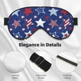 thumbnail image 4 of PAYOHTO Stars Stripes Soft Sleep Mask Comfort Pure Silk Eye Cover for Travel Office Camping, 4 of 7