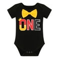 thumbnail image 2 of IBTOM CASTLE Baby Boys First Birthday Outfits Suspenders Bloomers Bowtie Mouse Ear Cake Smash Photography Props, 4-Piece 6-12 Months Black-One, 2 of 7