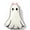 white2, variant on Happy Halloween Ghost Shaped Throw Pillow, Pumpkin Halloween Decorative, Printed Canvas Cushion Crochet Pillow Home Sofa Christmas Decoration