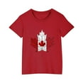 thumbnail image 2 of Lovzfmll Maple Leaf Print Short Sleeve Tee for Boys & Girls, Cute Casual Cotton Top for Kids, Loose Fit Blouse for Kids 7-8 Years, 2 of 9