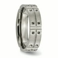 thumbnail image 4 of Titanium Brushed And Polished 6Mm Grooved Band, 4 of 6