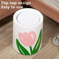 thumbnail image 5 of Trash Can with Lid Desktop Lid Basket Bedroom Bedside Desk Mini Cute Plastic Storage Bin Desktop WastebasketOffice WastebasketMini Living Room WastebasketWastebasket Up to 50% Off, 5 of 6