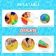 thumbnail image 2 of Pelotas de playa, pelotas inflables portátiles para adultos y niños, 12 pelotas de playa inflables de 30 cm, divertidas pelotas de piscina para niños y adultos (30 cm), 2 of 5