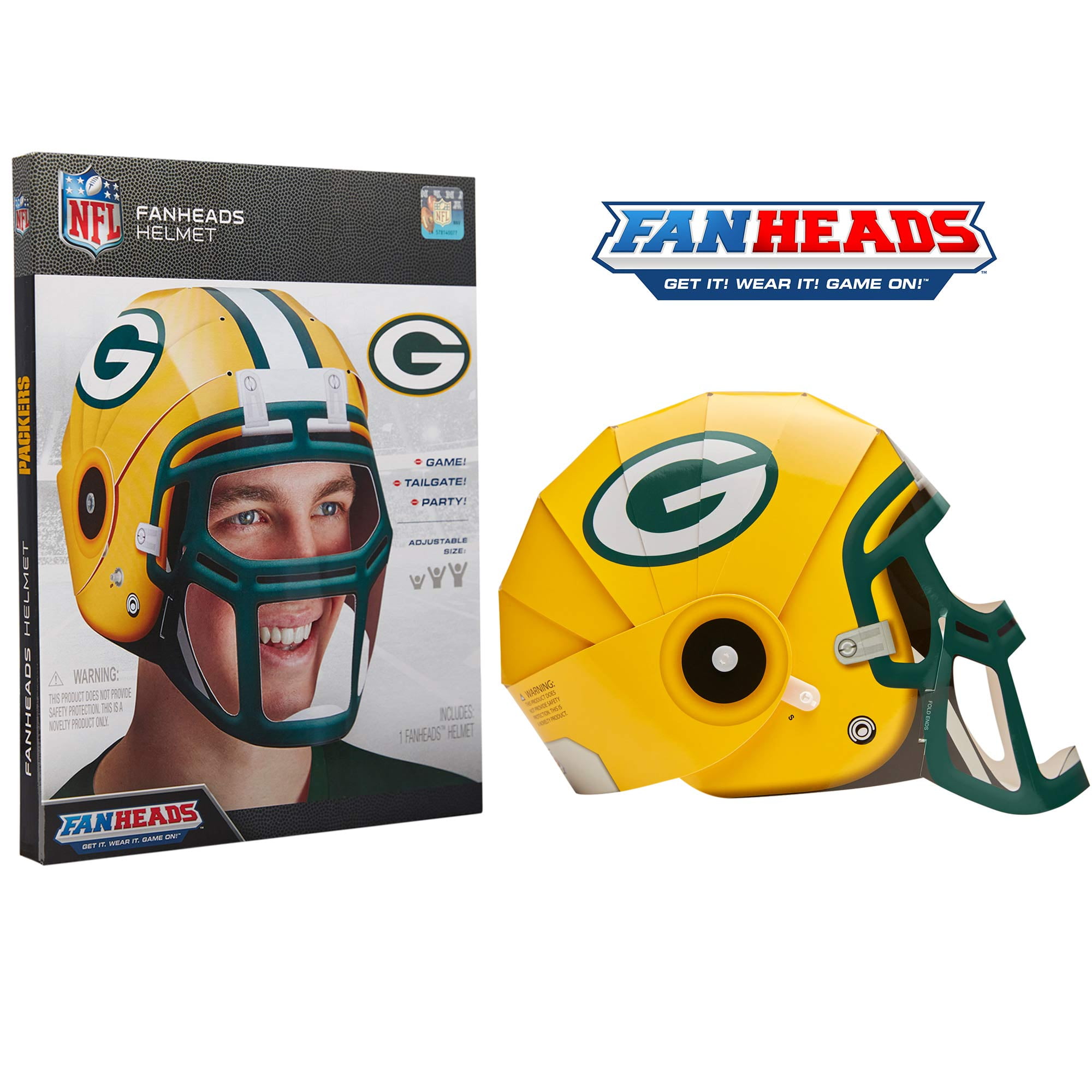 Green Bay Packers Fan Heads Helmet - No 
