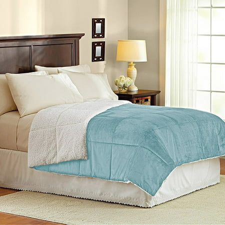 Better Homes Gardens Bhg Mink To Sherpa Comforter King Walmart Com