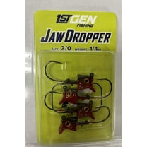 1st Gen Jaw Dropper Bass Leadheads Molten Craw 1/4oz 3/0 4pk