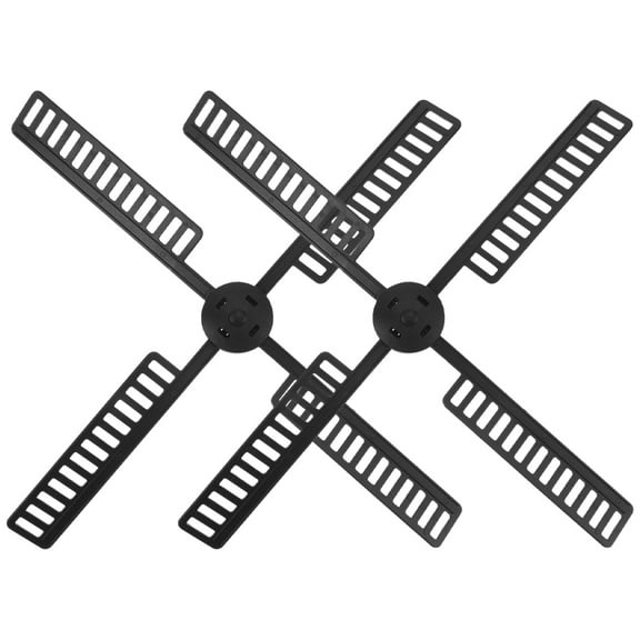 ibasenice 2 Sets Black Windmill Blades Solar Plastic for Garden Accessories Outdoor Decor