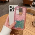 thumbnail image 5 of Glitter Case Compatible with iPhone 15 Plus, Luxury Gradient Bling Sparkle Floating Soft TPU Cushion Luxury Fashion Girly Women Cute Holiday Phone Case Cover for iPhone 15 Plus, Pink+Skyblue, 5 of 10