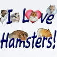thumbnail image 2 of CafePress - I Love Hamsters #01 Infant Creeper - Baby Light Bodysuit, Size Newborn - 24 Months, 2 of 4