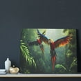 thumbnail image 3 of Lsque Flying Parrots In Jungle Print Wall Art – Decorative Picture for Living Room, Bedroom, and Office (Horizontal), 3 of 6