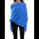 thumbnail image 2 of Suéteres de Otoño para Mujer 2025, Informales, de Larga de Murciélago, Holgados, con Hombros Descubiertos, de Punto, Tops Tipo Jersey Azul un Tamaño, 2 of 8