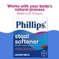 thumbnail image 5 of Phillips' Stool Softener Liquid Gels for Constipation Relief, 30 Count, 5 of 8