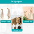 thumbnail image 5 of Uxcell Curtain Holdback Aluminum Alloy Wall Mounted Curtain Holders Drapery Tieback Hooks Copper 2Pcs, 5 of 6