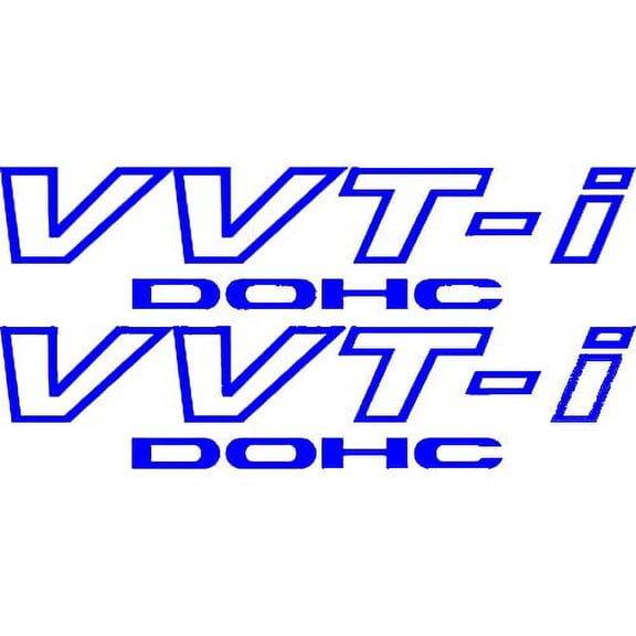 2x Blue Toyota VVT-I DOHC Stickers Vinyl Decals VVTI TRD Supra JDM Celica