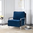 thumbnail image 2 of SAFAVIEH Walden Modern Tufted Linen Accent , Navy Velvet, 2 of 5