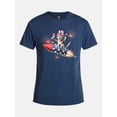 thumbnail image 5 of Americana Men's and Big Men's Bomb Rocket Ride Graphic Tee Shirt from Way to Celebrate, Sizes XS-3XLT, 5 of 5