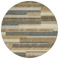 thumbnail image 2 of Addison Rugs Chantille Indoor/Outdoor Transitional Stripes Taupe Washable Round Rug, 8' x 8', 2 of 6