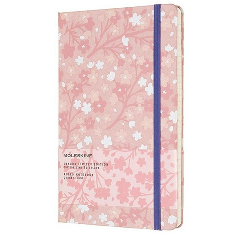 Moleskine Limited Edition Notebook Sakura, Large, Ruled, Silk Pink