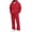 Red, variant on ASDFVBKG Men's 2 Piece Fleece Tracksuit, Full Zip Hoodie Jacket & Elastic Waist Cargo Pants Casual Athletic Outfit Set Light Purple L