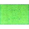 thumbnail image 1 of Ahgly Company Indoor Rectangle Oriental Green Traditional Area Rugs, 2' x 4', 1 of 4