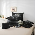 thumbnail image 5 of Feelyou Wildlife Wolf Bedding Comforter Set 7 Pieces, Wildlife Animal Full Bedding Set, Mystic Galaxy Moon Reversible Fitted Sheet Flat Sheet, Lightweight Room Decor, 5 of 7