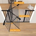 thumbnail image 5 of 29-57 Inch Dog Gate Indoor, Adjustable Pet Gates for Wide Openings, Pressure Mounted Pet Fence, No Drilling, Expandable Dog Gate for Doorways, Stairways and Hallways (Black, 29"-57" W x 30.5“H), 5 of 8