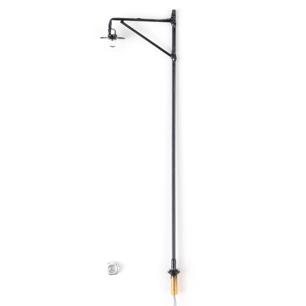 Bewildely 1:50/1:87, lámparas de poste LED, modelo de 3V/12V, lámpara de calle de tren de ferrocarril, accesorios de bombilla de luz blanca cálida con Artesanía Tipo 8 Bewildely HA066567-08