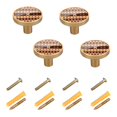 thumbnail image 2 of Kitchen Cabinet Knobs Cabinet Handles 1.25 inch Diameter Zinc Alloy Geometric Bohemia Africa 4 Pack, 2 of 9