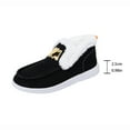 thumbnail image 5 of Black Women'S Comfort Canvas Shoes With Fleece Lining And Thick Sole Ideal For Cold Weather, 5 of 9