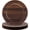 Dark Brown, variant on 12 count Faux Wooden Charger Plates 13 Inch Round Rustic Plastic Plates Antique Design Bulk Decorative Chargers for Dinner Tray for Wedding Dinner Table Party Event (Dark Brown)