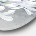 thumbnail image 2 of Designart 'Flower Cleome Splash I' Farmhouse Metal Circle Wall Art, 2 of 3