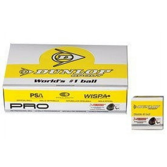 DUNLOP Pro Double Yellow Squash Balls