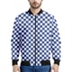 thumbnail image 3 of Chaqueta con cremallera a cuadros con estampado 3D multicolor para hombre, sudadera de gran tamaño, chaquetas de calle para primavera y otoño, abrigos de manga larga, 3 of 4