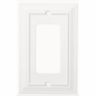 Franklin Brass W31559-PW Pure White Classic Architect Single GFCI Wall Plate Cover