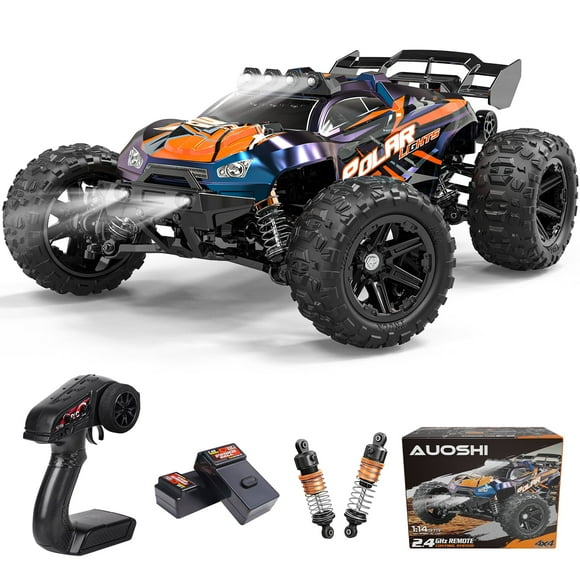 AUOSHI Fast RC Cars for Adults 40+MPH All Terrain High-Speed & off-Road Remote Control Car, 4WD 1:14 Scale RC Truck with 70 Min Runtime, 2 Batteries Gifts Toys for Kids Purple