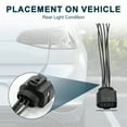 thumbnail image 3 of Unique Bargains Rear Light Wiring Harness Plug for Audi TT Mk 2 2006-2012 No.1J0973733 | Black 2 Set, 3 of 6