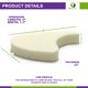 thumbnail image 2 of Separadores de dedos Mars Wellness XL de espuma, 5 mm, paquete de 100 almohadillas, 2 of 7