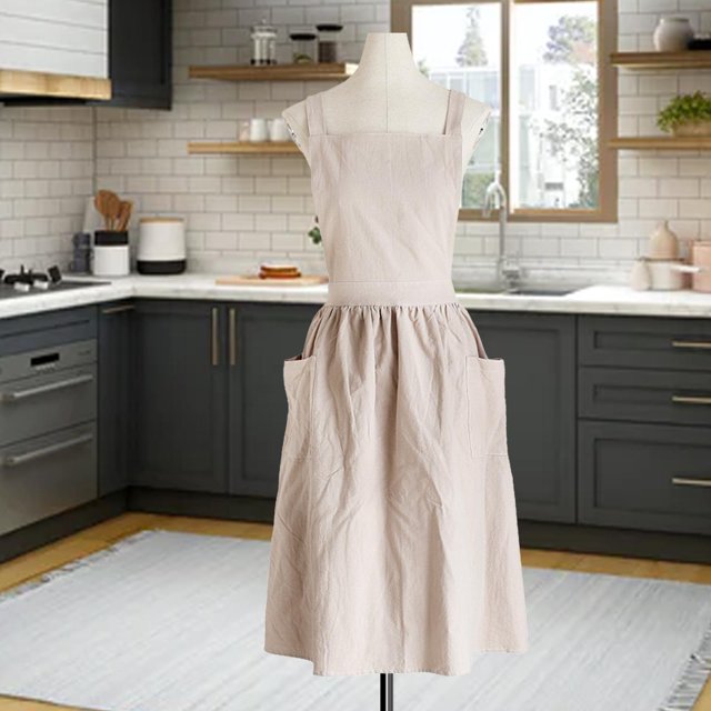 Delantal de Catering perfecl Impermeable Profesional con Bolsillos para Restaurante Granja Chef Mujer