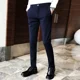 thumbnail image 3 of Pantalones de traje elásticos para hombre, de negocios, con trenzas, 9 pantalones de verano para hombre, de corte ajustado y drapeado, de sastrería social, 3 of 5