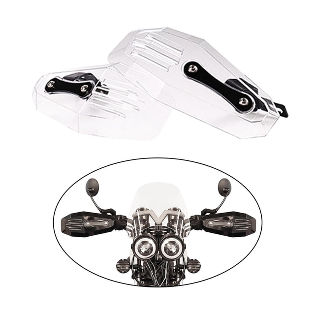 Protectores de manos universales para motocicleta, aptos para la mayoría de motocicletas todoterreno, scooters, coches eléctricos, bicicletas de Claro DYNWAVEMX Paramanos de moto