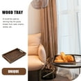 Frcolor Tray Serving Wooden Wood Plateplatter Tea Fruit Storage Tray