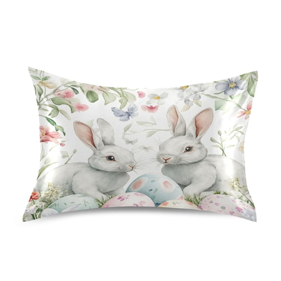 Satin Pillowcase Soft and Smooth Pillow Case for Hair and Skin Easter Pattern