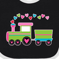 thumbnail image 4 of Inktastic Valentine Heart Train Boys or Girls Baby Bib, 4 of 4