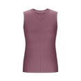 thumbnail image 5 of Tank Tops for Women Sleeveless V-Neck Casual Solid Tank Purple XXL, 5 of 5