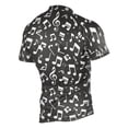 thumbnail image 2 of joogoo Musical Note Pattern Men's Cycling Jerseys Mountain Bike Short Sleeve Tops M, 2 of 7