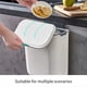 thumbnail image 5 of Cubo De Basura Colgante Cubo De Basura De Plástico Moderno Con Tapa Deslizante Cubo De Basura Para Cocina Gabinete Puerta Baño Inodoro Dormitorio Sala De Estar Minnieouse HA018029-00, 5 of 5